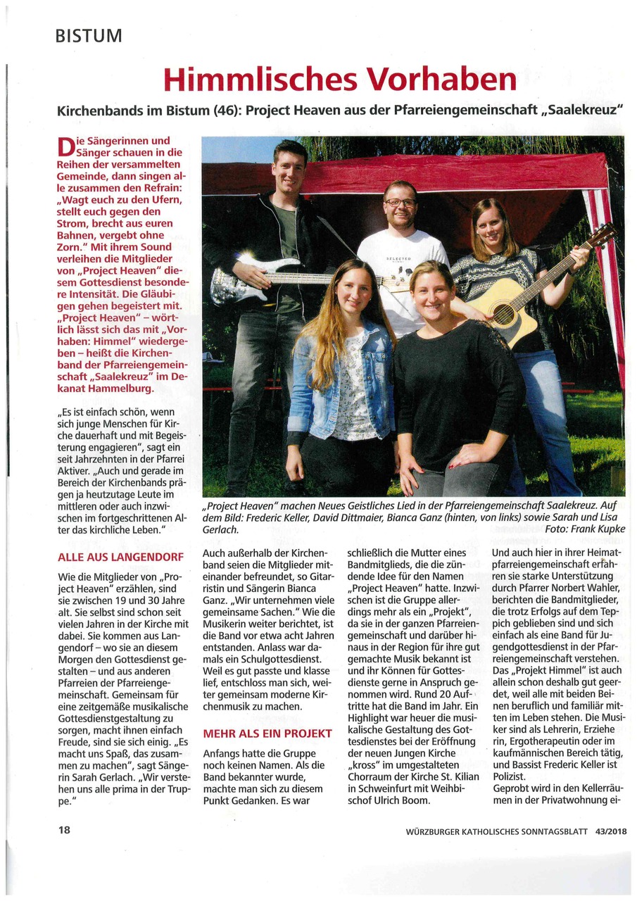 2018 11 07 0505b81d Sonntagsblatt 1 Copyright Wuerzburger katholische Sonntagsblatt Franz Kupke